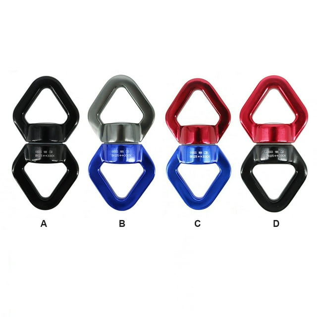 Swing Swivel 30KN Rotational Device Dance Hammock 360 Degree Climbing Rope Connector Mountaineering Spinner Swivels Hardware Gray Blue
