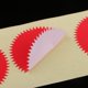thumbnail image 5 of 10 Hojas (4 Piezas Cada Hoja) 1,97 Pulgadas s Redon Serra Puntos Pegatinas Envolver Etiquetas de Paquetes Codificación Suministros de Man rojo Baoblaze pegatinas de punto kraft, 5 of 8