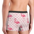 thumbnail image 3 of Goofa Cute Flamingo with Heart Printed Men's Boxer Briefs Underwear, Moisture-Wicking Underwear, Trunk,Soft and Breathable Cotton Underwear-Small, 3 of 9