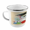 thumbnail image 2 of Animal Steel Camping Mug, Panda Goes to School Humor Education Hipster with Glasses Books Pen Graphic Art, Printed Thermal Cup for Camping and Outdoor Activities, by Ambesonne, 2 of 2