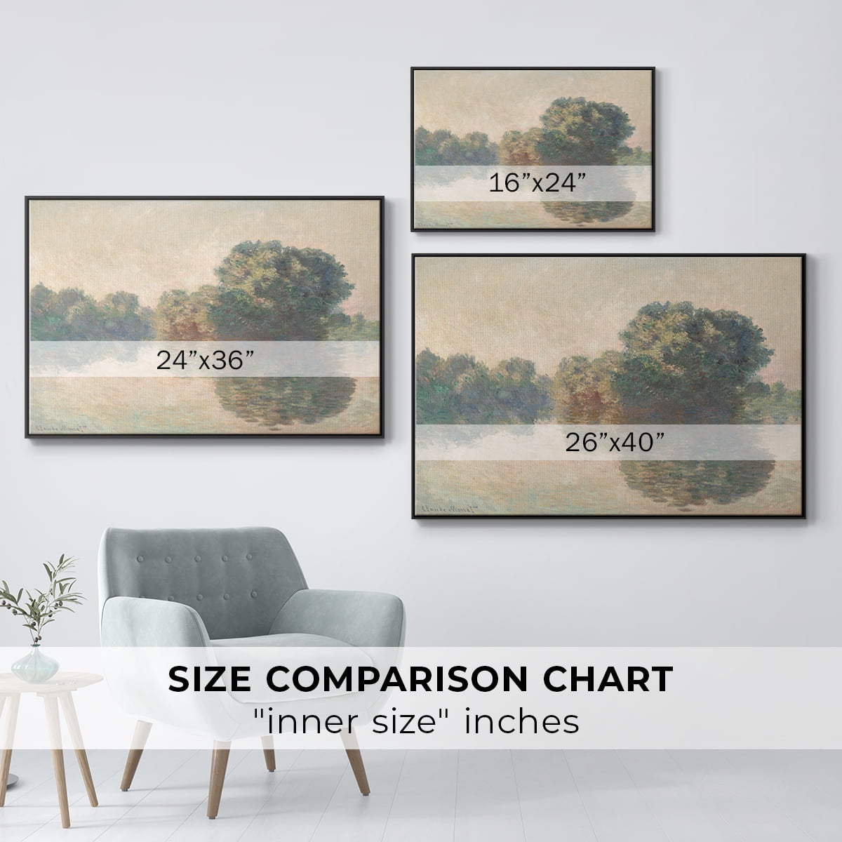 Vintage Landscape-XXXVII By Wexford Home Framed in Black Wood Gallery Wrapped Canvas 17 in. x 25 in.