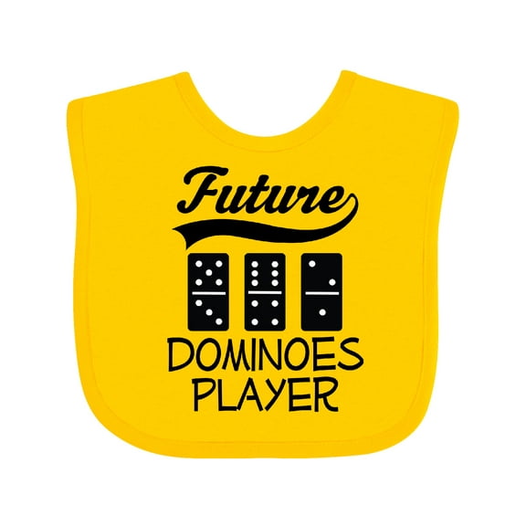 Inktastic Future Dominoes Player Game Boys or Girls Baby Bib