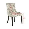 thumbnail image 5 of SAFAVIEH Becca 19''H Zebra Dining Chairs Ivory / Grey, 5 of 7
