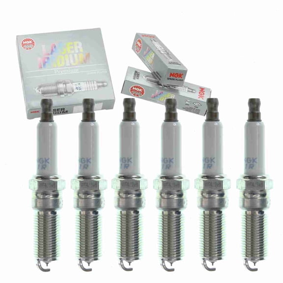 6 pc NGK Laser Iridium Spark Plugs compatible with Saturn Outlook 3.6L V6 2007-2010