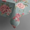 thumbnail image 5 of Pioneer Flower Floral Print Pattern Square Tablecloth,Waterproof Square Table Cover,Wipeable Spillproof Washable Table Cover for Home Kitchen Party Decor 42"X42"(107x107cm), 5 of 6