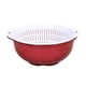 thumbnail image 3 of Coladores de cocina, cuenco, frutas, verduras, cesta de lavado, cesta de almacenamiento de alimentos, colador de alimentos, cocina, fruta, cesta de dr , Rojo, 3 of 8