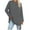 Dark Gray, variant on Long Sleeve Solid Color Shirts for Women Crew Neck Womens Shirts Basic Autumn Winter Essential Effortless Daily Outfit Seamless Base Layering Shirts Plus Size Available