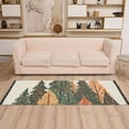 thumbnail image 2 of Yayeee Runner Rug for Bedroom 2'x6' Machine Washable Hallway Non Slip Mat, Brown Christmas Trees, 2 of 8