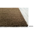 thumbnail image 4 of Super Area Rugs, Cozy Plush Solid Blue Shag Rug, 2' x 3', 4 of 5