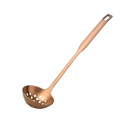 

1PCS Long Handle Matt Blue Spoons Set Stainless Steel Gold Soup Ladle Spoon Colander Set High Quality Soup Spoons Kitchen Tools