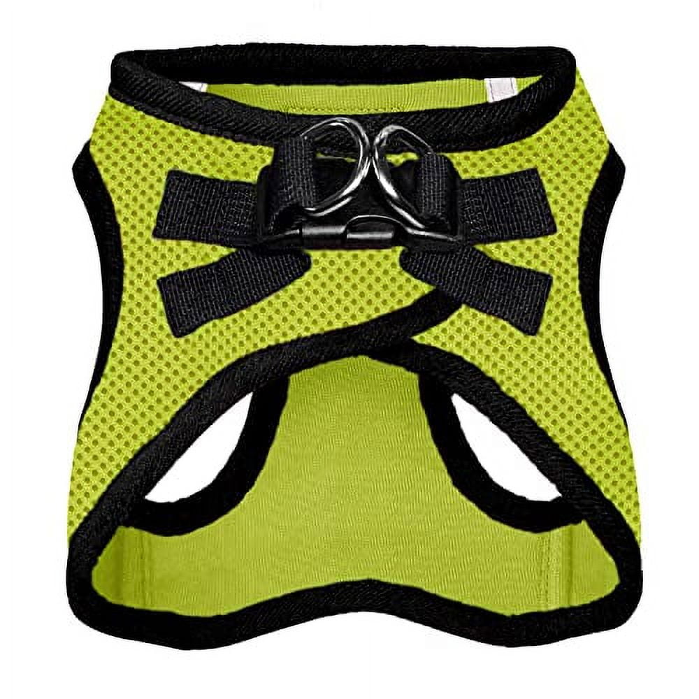 Voyager Step-in Air - All Weather Cat Mesh Harness by Best Pet Supplies - Lime Green Base, XXXS
