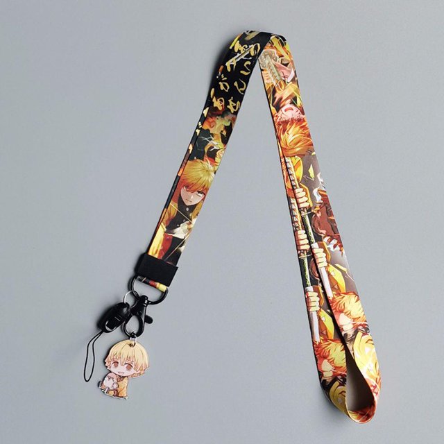 AMIABLE Anime Demon Slayer Personajes Correas Colgar Cuerda Colgante De Dibujos Animados Gao Jiahui unisex