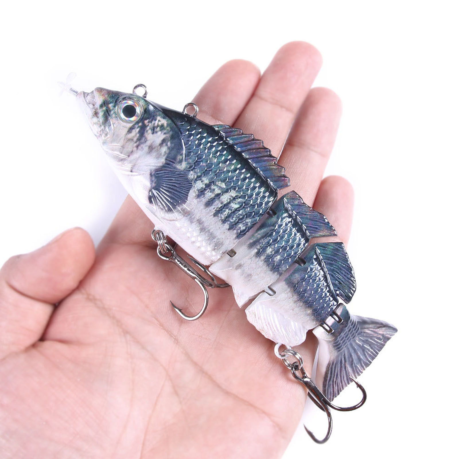 2025 Upgraded Robotic Fishing Lure - Self-Swimming Electric Bionic Swimbait with Multi-Jointed Design for Freshwater & Saltwater Fishing