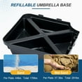 thumbnail image 5 of ZYPPP 4-Piece Patio Umbrella Base Stand Heavy Duty Cantilever Offset Square, 5 of 8