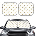 thumbnail image 2 of Yiaed Gold Rabbit Print Car Front Windshield Sun Shade,Foldable Anti-UV Car Sunshade for Front Window for Most Vehicles-Small, 2 of 5
