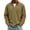 74#Brown, variant on Men's Vintage Corduroy Sweatshirt Mock Neck Quarter Zip Pullover Casual Long Sleeve Tops With Chest Pocket Elbow Patches Navy M