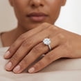 thumbnail image 4 of Rosec Jewels IGI Certified Lab Grown Diamond Solitaire Engagement Ring 3 Carat - E-VS1 Quality - With Jewelry Box, 925 Sterling Silver, US 4.00, 4 of 8