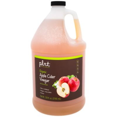 plnt Organic Apple Cider Vinegar with Mother  Supports Digestion, Raw  Unfiltered, NonGMO, Vegan  USDA Certified Organic (1
