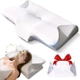 thumbnail image 5 of Neckhaven Pillow Snoring for Sleeping Ergonomic Sleep Apnea Pillow with Memory Foam Cervical Neck Pillow for Pain Relief with Pillowcase (Gray)$$, 5 of 9