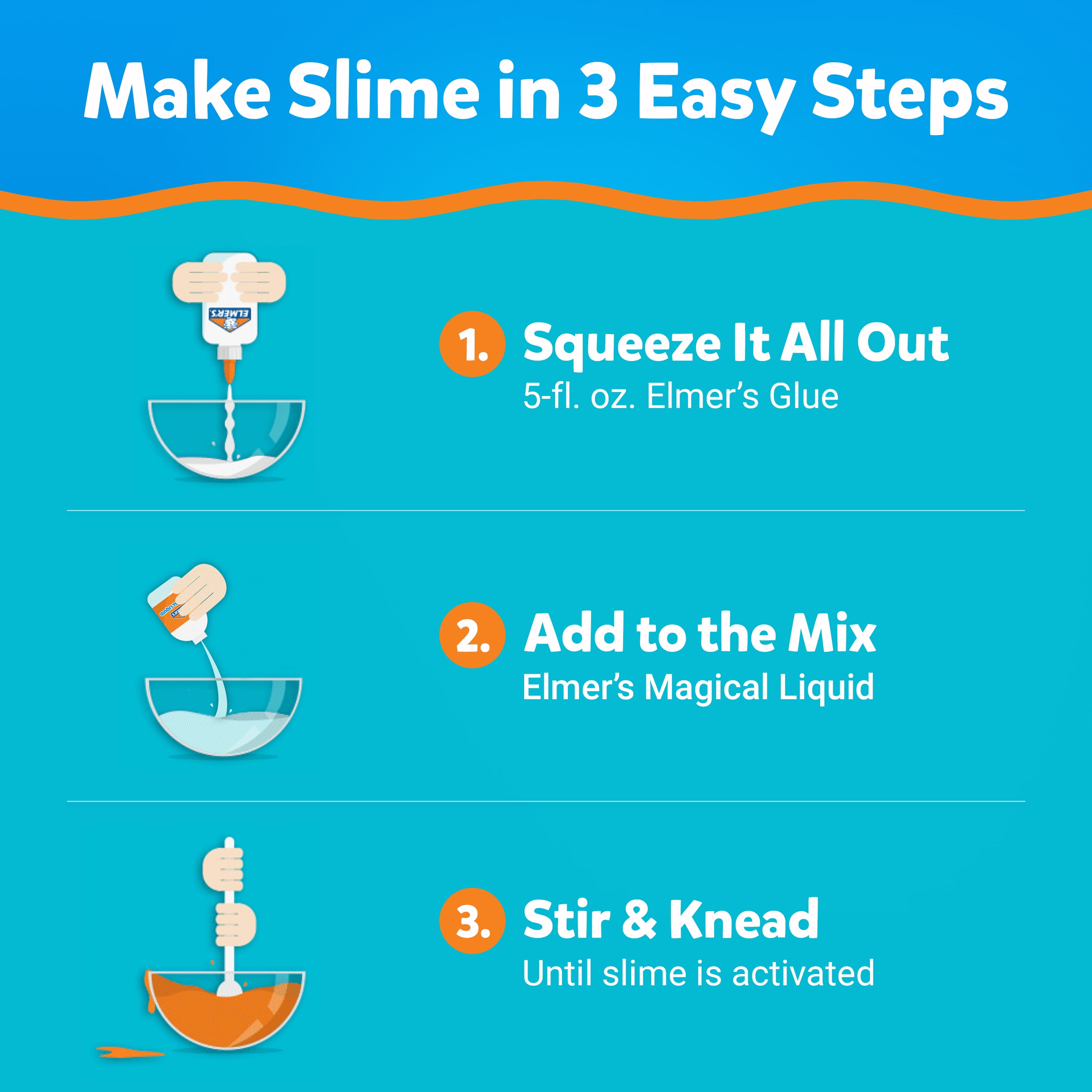 LPCD Elmers Glue Slime Magical Liquid Activator Solution, 8.75 fl