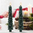 thumbnail image 2 of Velas navideñas sin llama de 9.7" con temporizador y control remoto, luz 3D para árbol de Navidad, diseño motivacional., 2 of 4