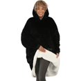 thumbnail image 1 of The Comfy Original Oversized Microfiber Wearable Blanket for Adults, Black, 1 of 7