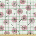 thumbnail image 2 of Watercolor Fabric by the Yard, Pastel Spring Pattern with Hand Painted Dandelions, Decorative Upholstery Fabric for Chairs & Home Accents, Pink Rose by Ambesonne, 2 of 5