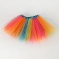 thumbnail image 2 of YOUYEDIAN Tulle Tutu Skirt Girls Layered Tutu Mini Skirt Princess Ballet Skirts (Orange, One Size), 2 of 5