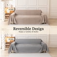 thumbnail image 6 of Jessy Home Sofa Cover Slipcover Couch Cover Protector Durable Multi-Function Furniture Cover for Pets Dogs Cats Home Decor Sofa Covers for Living Room 71"x 134"Light Coffee, 6 of 9