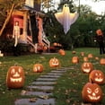 thumbnail image 6 of 1 Pack Halloween Decorations Outdoor,Light Up Ghost Outdoor Decorations Indoor LED String Lights,Halloween Decorations Ghost Outside Decor for Yards Porches Gardens Lawn Party(White), 6 of 9
