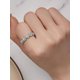 thumbnail image 3 of 1pc Blue Flower Ring For Women Sterling Silver Glamorous Valentine's Day Fine Jewelry Gift, 3 of 5