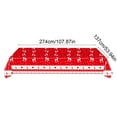 thumbnail image 4 of Xuniizn Christmas Tablecloth Wrinkled Cheesecloth Christmas Tablecloths - Bohemian Christmas Table Cloth Rectangular Table Cover for Holiday, Wedding Party Christmas Decorations for Home, 4 of 7