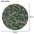 thumbnail image 4 of Camouflage Round Tablecloth 60x60in(153x153cm) – Waterproof Polyester Table Cover with Full Print Design, Wrinkle Resistant & Washable for Kitchen Dining Party Decor, 4 of 4