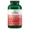 Swanson MultiOmega 3-6-9 - Non-GMO Flax Oil, Borage Oil, and Fish Oil Capsules - Essential Fatty Acids Supporting Cardiovascular Health and Brain Health - (220 Softgels, 2400mg Serving)