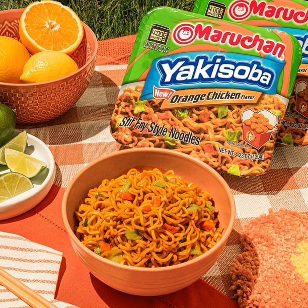 Maruchan Yakisoba Orange Chicken Noodles, 4.23 oz - Snack