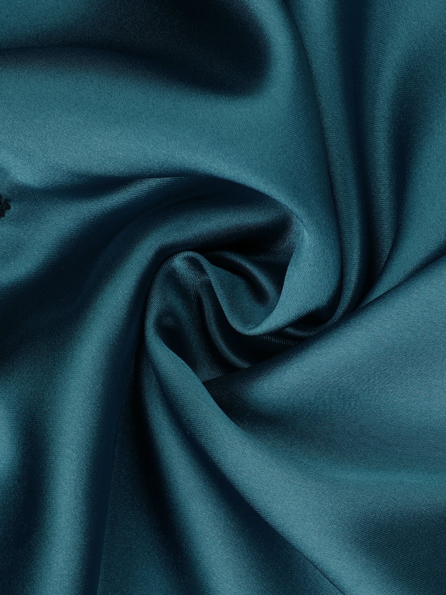 DARING DIVA Women's Satin Silky Hem Cowl Neck Sleeveless Midi Nightgown L Blue