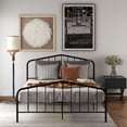 thumbnail image 4 of 76.7" Platform metal bed, Full Sizes No Spring Box Needed for Bedroom Traditional Spindle Design -Multicolor, 4 of 8