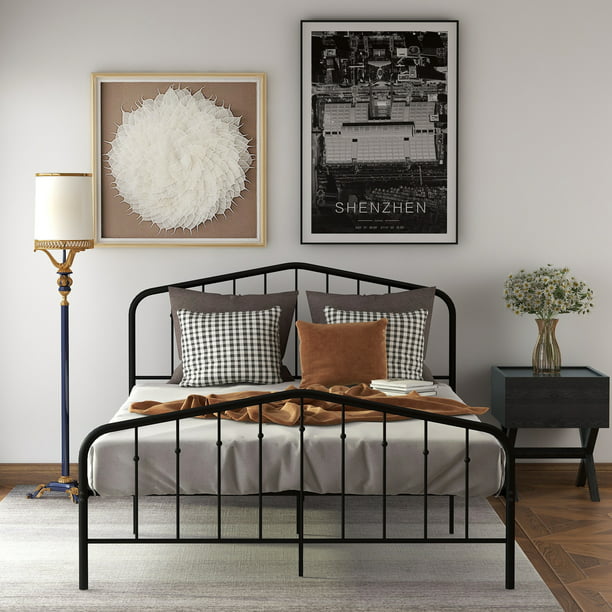 Tophomer Metal Bed Frames With High, Tall Twin Bed Frame With Headboard