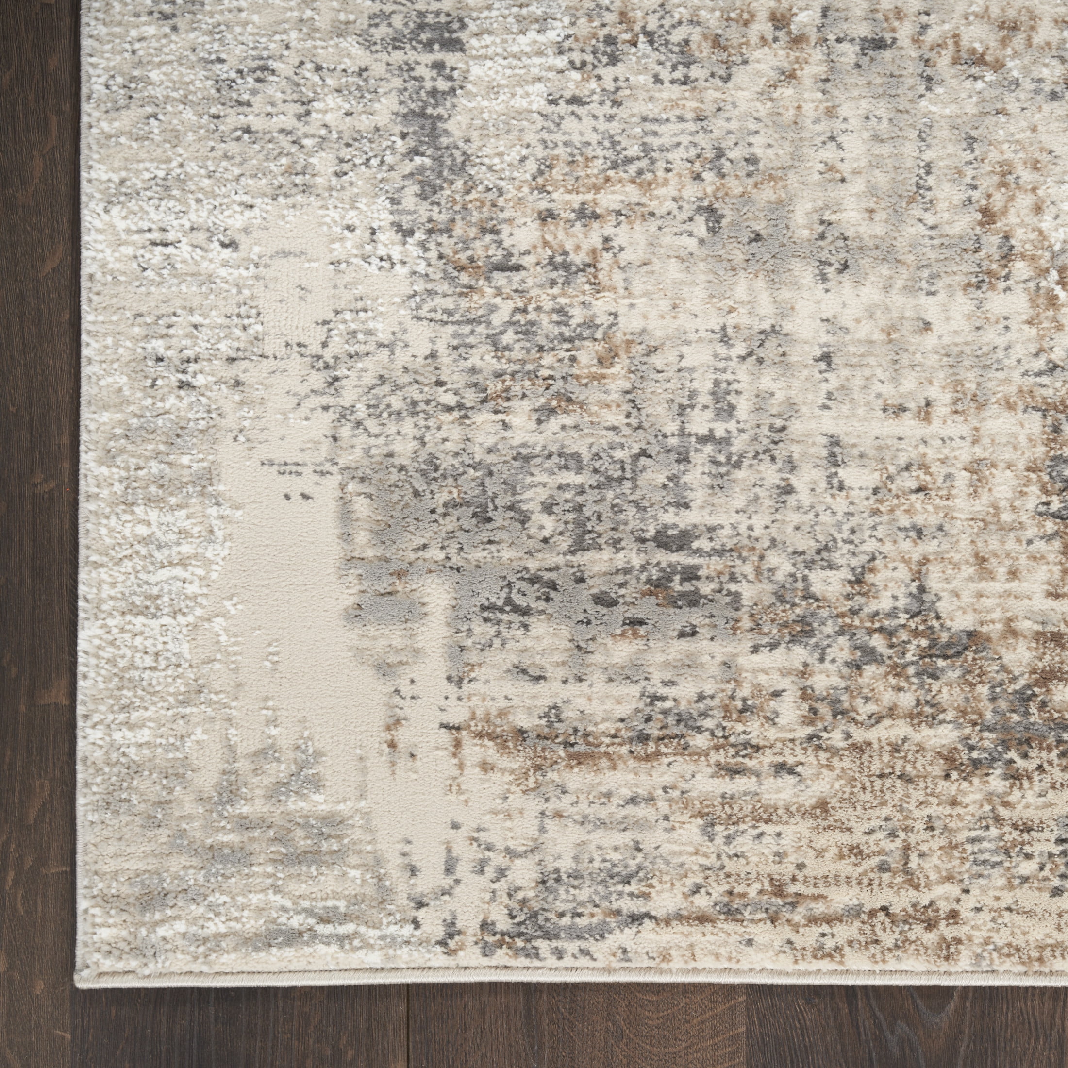 Nourison Eco-Friendly 10' x 14' Beige Grey Modern Indoor Rug