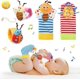 thumbnail image 1 of Ballery Baby Wrist and Socks Rattle, 4Pcs Baby Wrist Rattle Wrist Bell Strap Rattles and Foot Socks Montessori Education Toys for 0-6 Months, 1 of 5