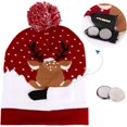 thumbnail image 2 of Chapeau de Noël Lumineux Pull Moche Bonnet de Noël, 2 of 5