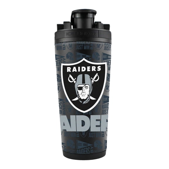 Las Vegas Raiders 26oz. 4D Stainless Steel Shaker Bottle