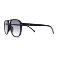 thumbnail image 4 of Mens Thin Plastic Racer Officer Style Hipster Sunglasses Black Grey, 4 of 4
