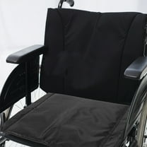 LOLIPPYY Black Wheelchair Back Support Cushion Set - Comfortable Outdoor Seating Accessory for Wheelchairs