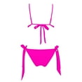 thumbnail image 6 of Huowey Swimsuit Print Split Bikini 2PCS Women Sexy Beachwear Swimwears Tankinis Set Boho Bathing Suit Honeymoon Cruise Trendy Wear, 6 of 9