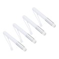 thumbnail image 1 of Unique Bargains Ink Blending Brushes Mini for Card Making, Small Ink Painting Blending Brushes Tool White Silver 4Pack, 1 of 6