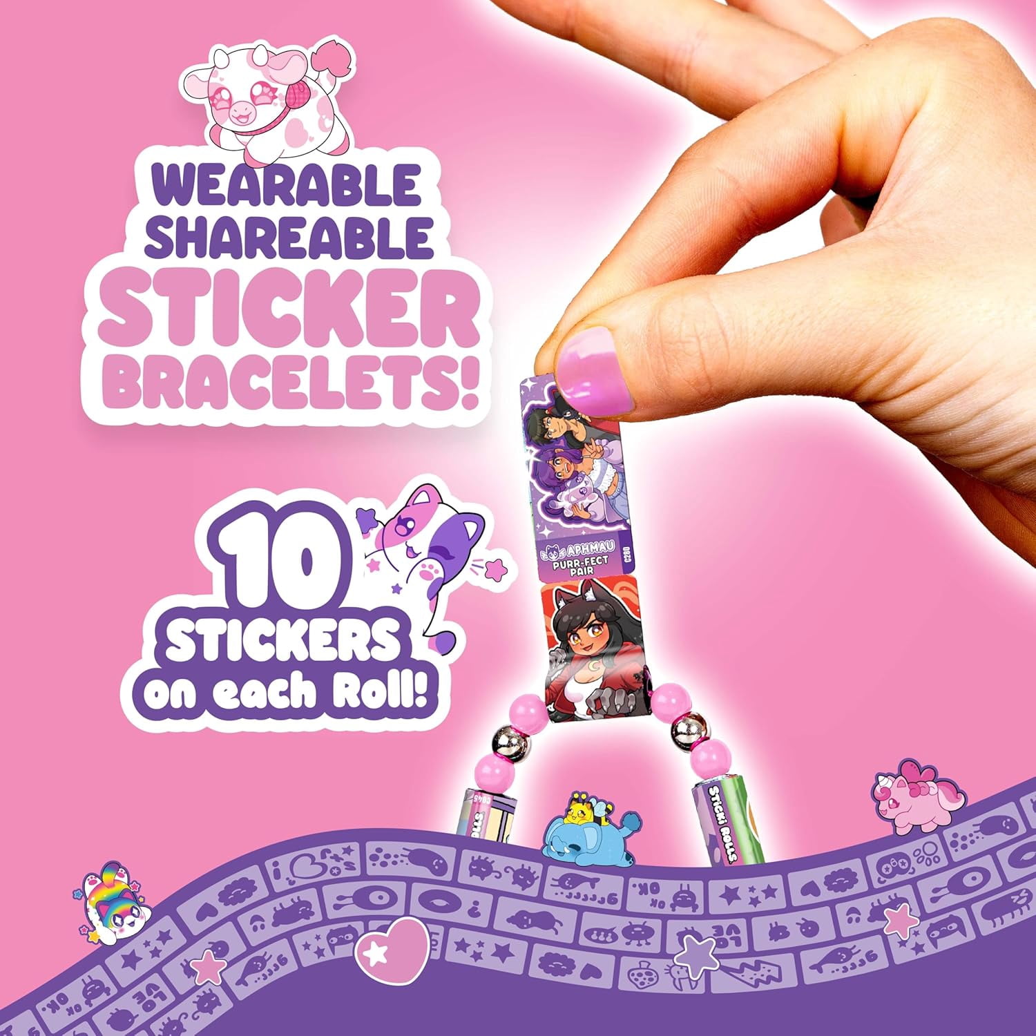 Sticki Rolls x Aphmau Pendant & Bracelet Set Limited Edition