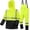 Fluorescent, variant on Rain Suits for Men Women Waterproof Rain Gear Jacket with Bib Pants Foul Weather Gear for Fishing Sailing (Orange, 3XL)
