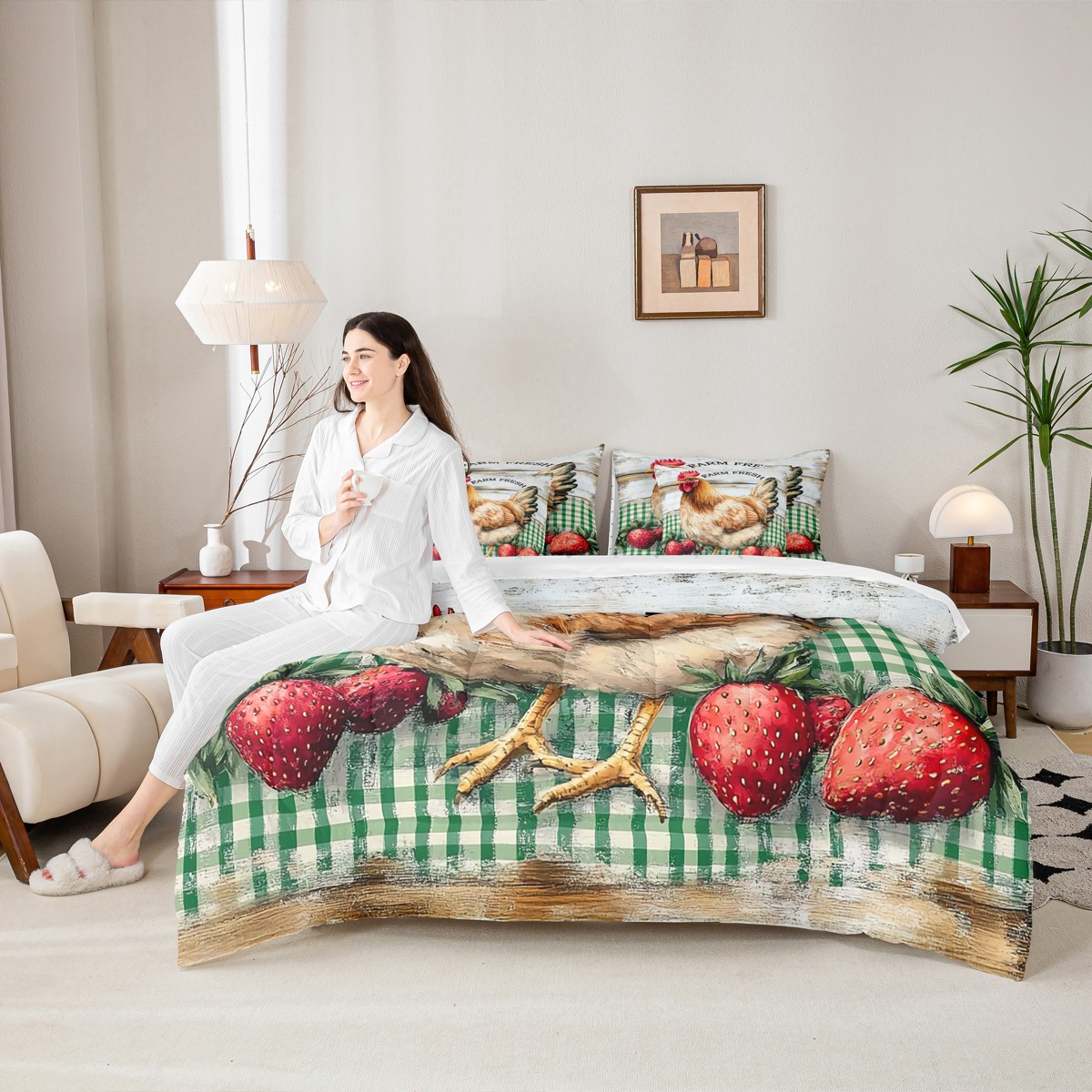 SIScovers Pink Peony Bunkie Deluxe Zipper Bedding Set Twin