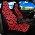 thumbnail image 2 of Binienty Halloween Bat Car Front Seat Covers Waterproof Material Red Automotive Bucket Seat Cover Airbag Compatible Vehicle Interior Accessories for SUV Truck Van Sedan, 2 of 8